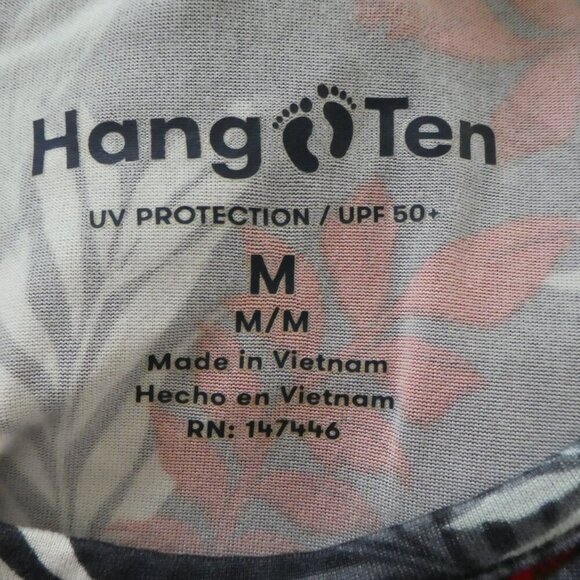 Hang Ten UV Sunray Sun Protection UPF 50+ Long Sleeve Top Womens Medium - Picture 5 of 7